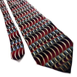 Bradley Scott Silk Tie Multi-Colored Print‎ Print Abstract USA